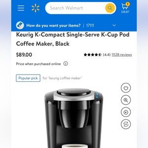 Kerrigan K-Compact Coffee Maker Used 3x Not my thing Will ship in Original box